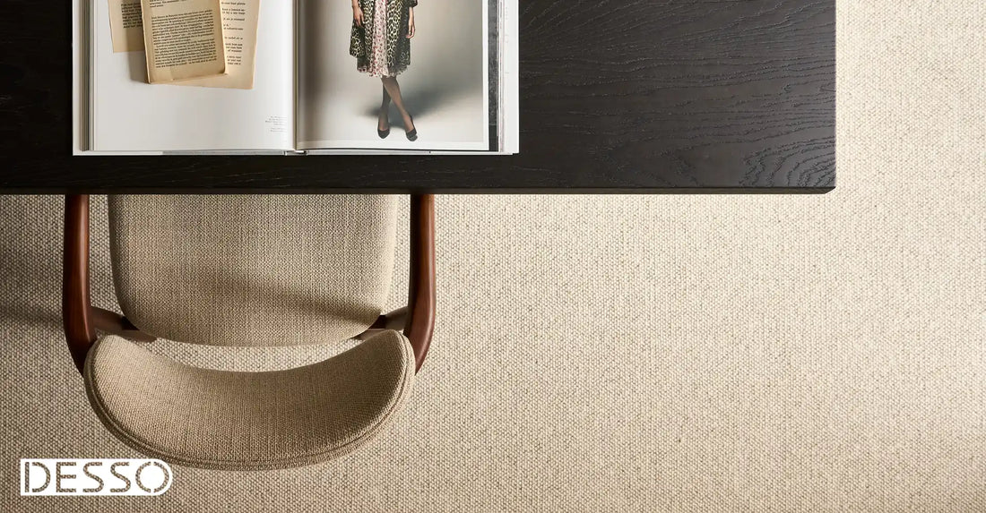 Wollen vloerkleed taupe: de Verdi-collectie